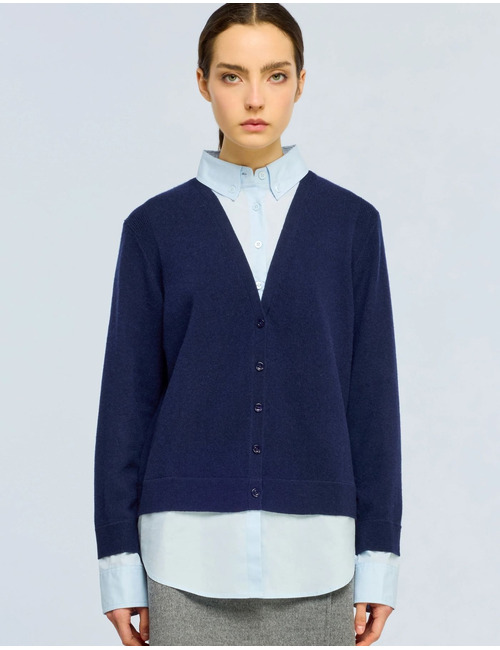Gilet en maille fine à col V