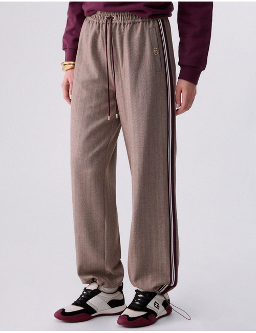 Regular fit joggingbroek met logodetail