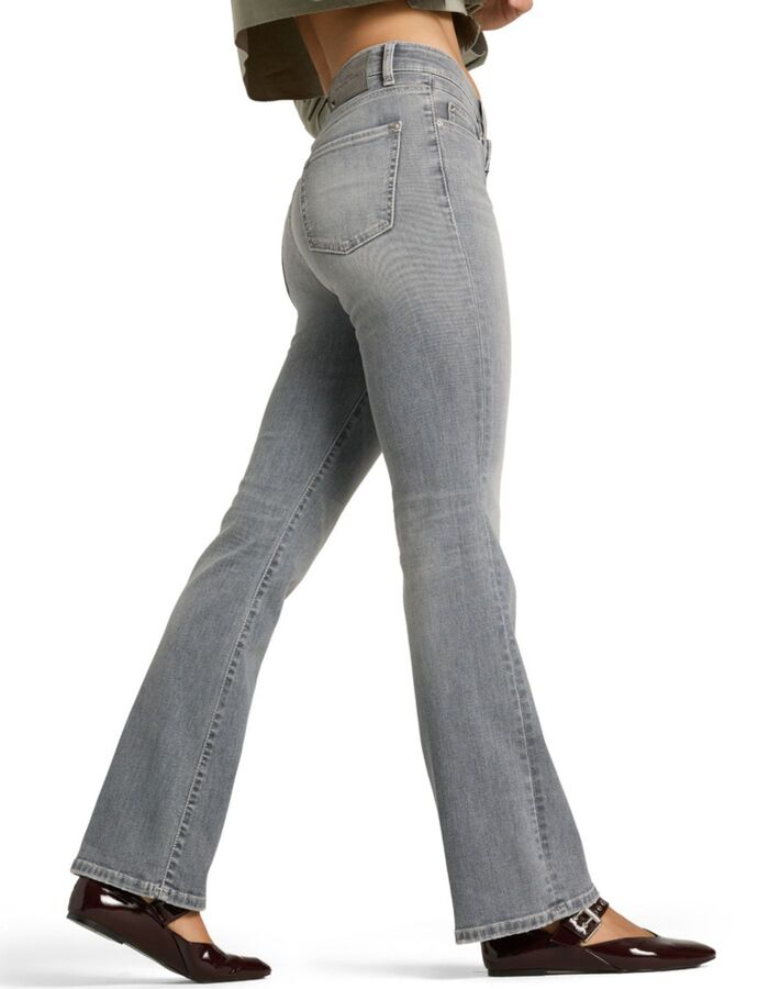 Paris - Pantalon gris évasé à l'allure élégante