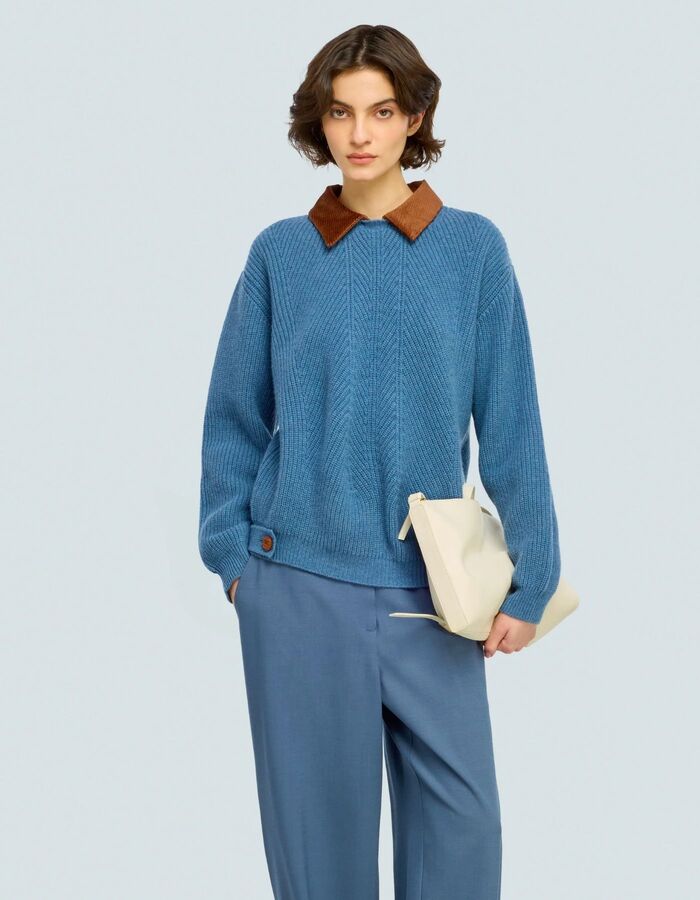 Semi Couture lange mouw sweater indigo