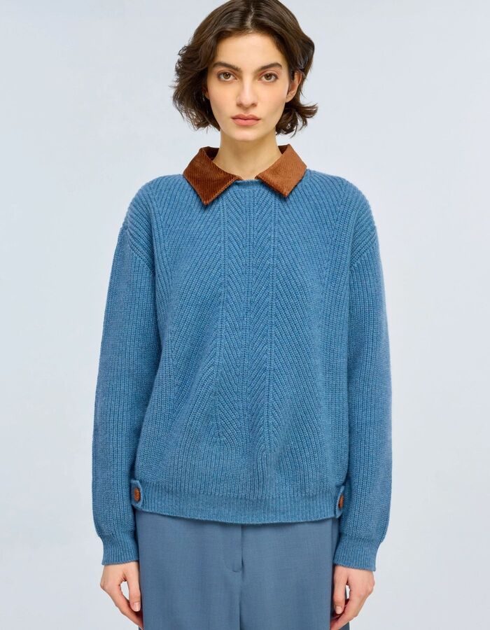 Semi Couture lange mouw sweater indigo