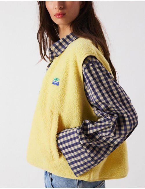 Hoktown - Veste teddy couleur beurre