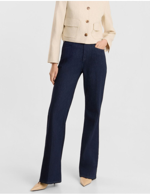 Nami - jean flare à jambes larges avec pli marqué