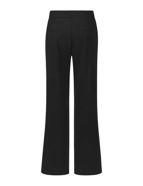 Palina - Long wijde broek in luxe structuurjersey