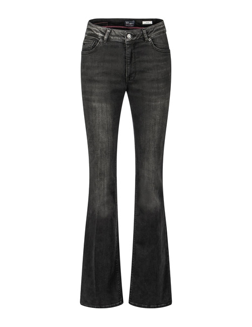 Vic - Flared jean bootcut gris en denim stretch