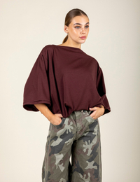Loff - T-shirt met wijde pasvorm