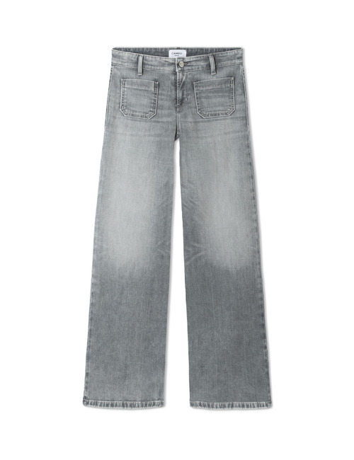 Amara - Jean wide leg délavage gris