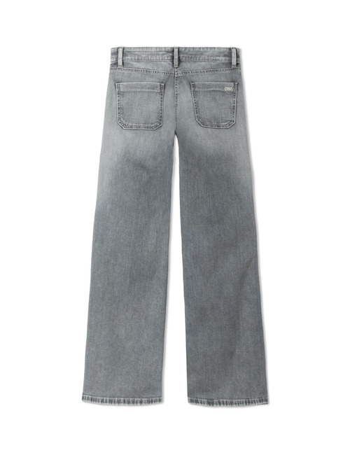 Amara - Jean wide leg délavage gris