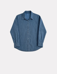 Lenny - gestreepte denim blouse