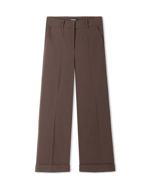 Grace - wijde pantalon in bruin