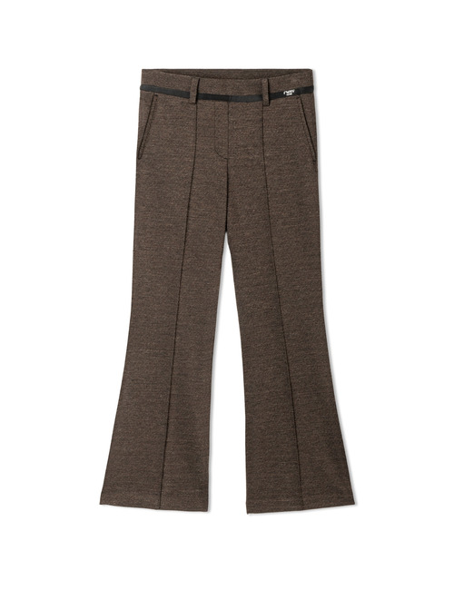 Francoise - cropped flared broek met comfortabele stretch