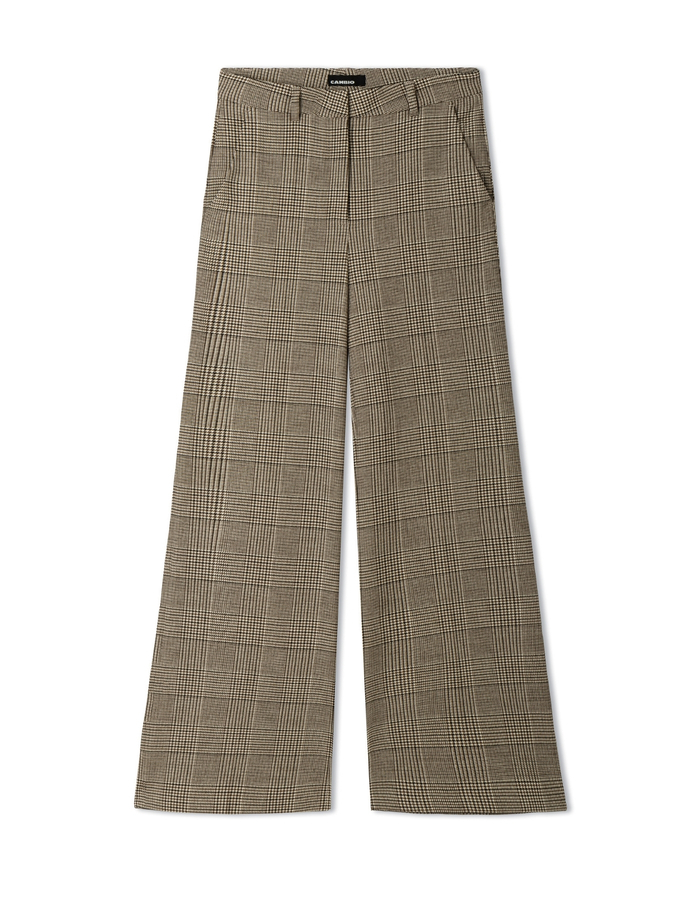 Alexis - Pantalon à carreaux avec jambes larges