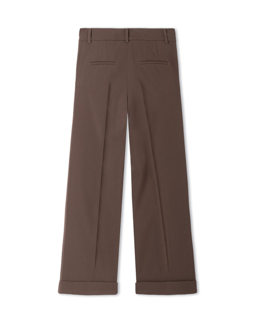 Grace - wijde pantalon in bruin