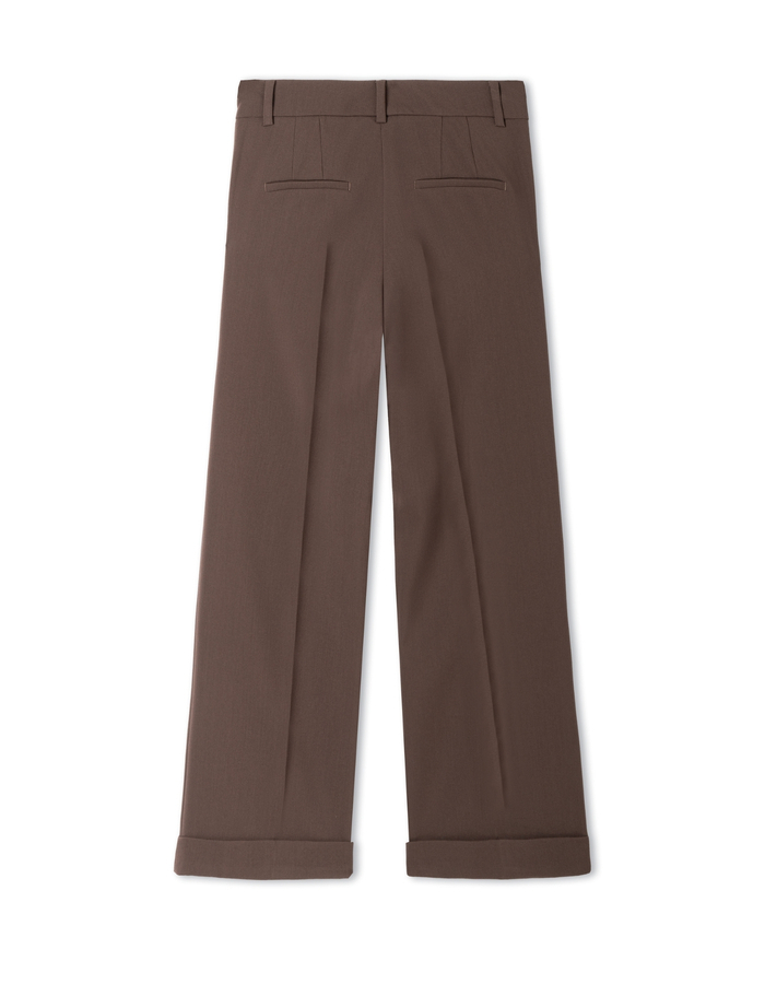 Grace - pantalon large marron