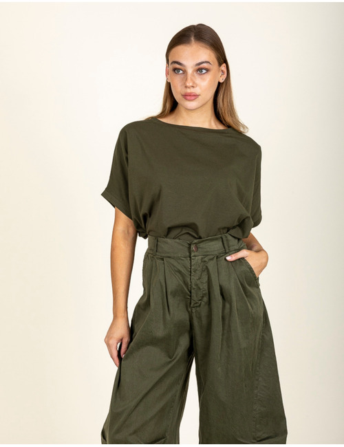 Black Rose t-shirt korte mouw kaki