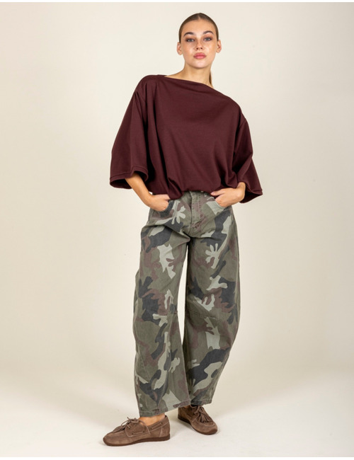 Loff - T-shirt met wijde pasvorm