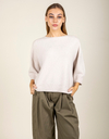 Black Rose 3/4 mouw pull beige