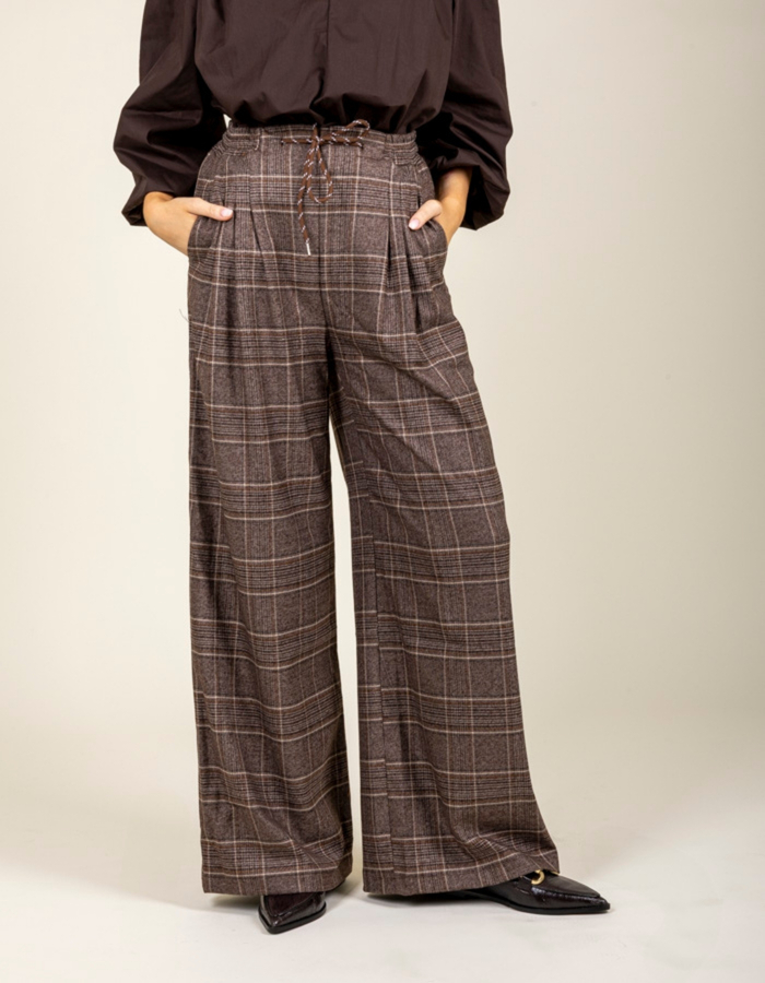 Black Rose geklede broek bruin