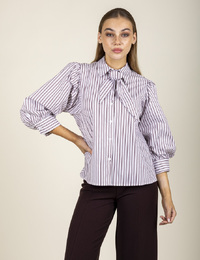 Amelie Amelie 3/4 mouw bloes beige