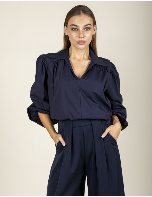 Black Rose 3/4 mouw bloes navy