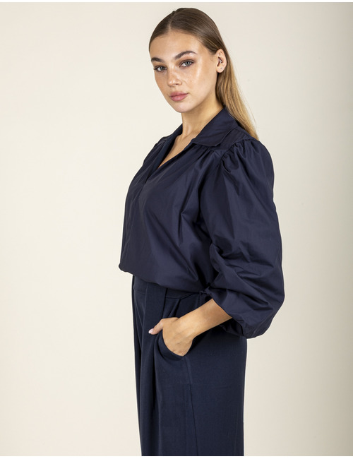 Black Rose 3/4 mouw bloes navy
