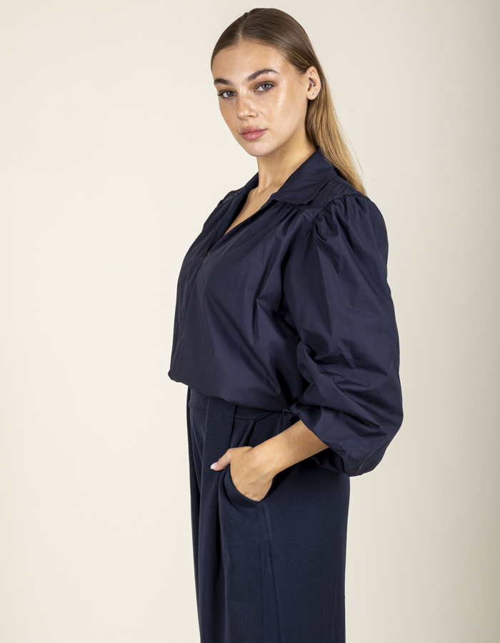 Black Rose 3/4 mouw bloes navy