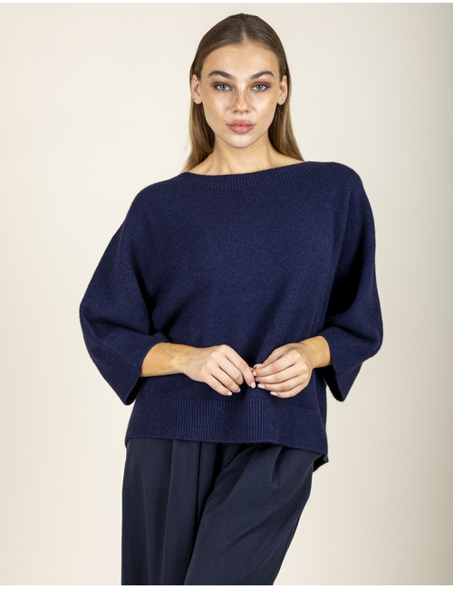 Alo - pull en maille à manches trois quarts
