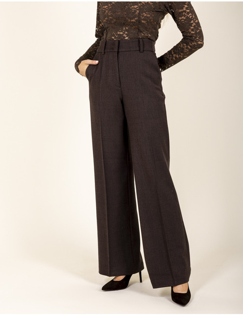 Amelie - pantalon large à effet laine
