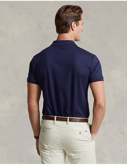 Slim Fit Polo Soft Cotton Blauw