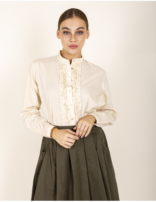 Jcsophie lange mouw bloes beige