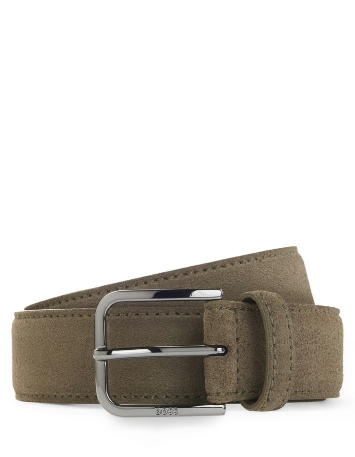 Madison B1 leren businessriem met gunmetal gesp