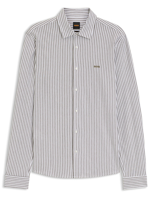 Mysoft jersey hemd in gemêleerd katoen met comfortabele stretch