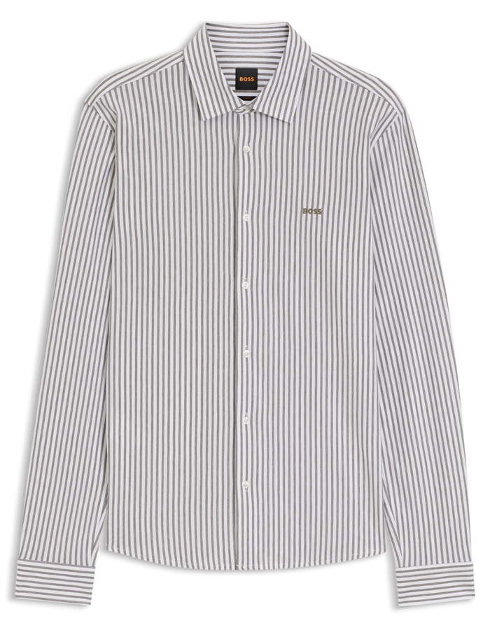 Mysoft jersey hemd in gemêleerd katoen met comfortabele stretch