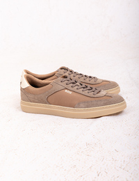 Kieran Tenn sneaker à lacets avec empiècements en daim