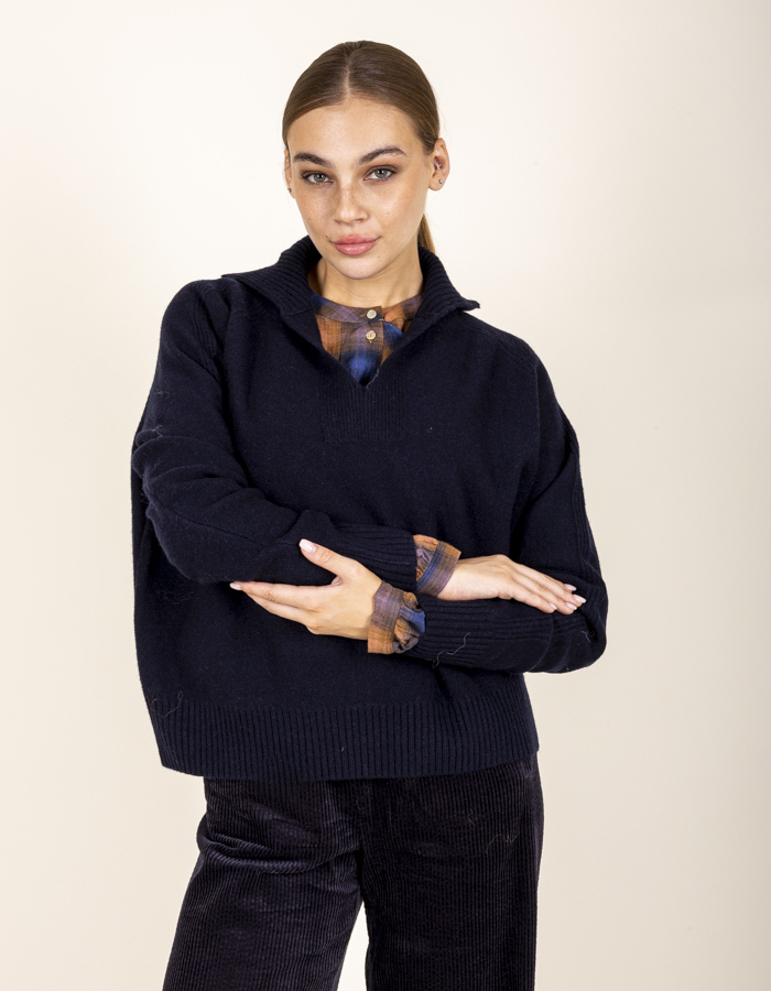 Jcsophie lange mouw sweater navy