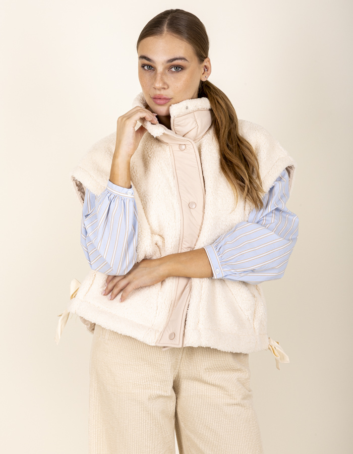 Jcsophie bodywarmer ecru