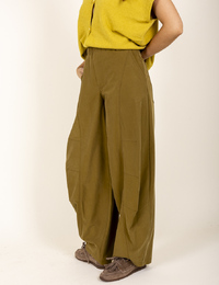 Rando - pantalon à jambes larges vert olive