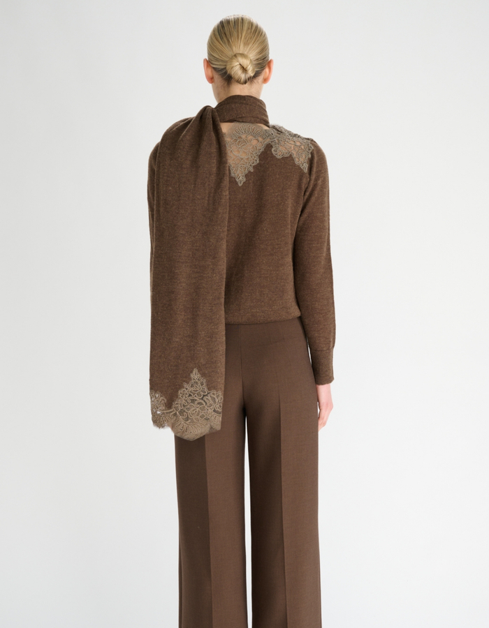 Oscar The Collection sjaal taupe