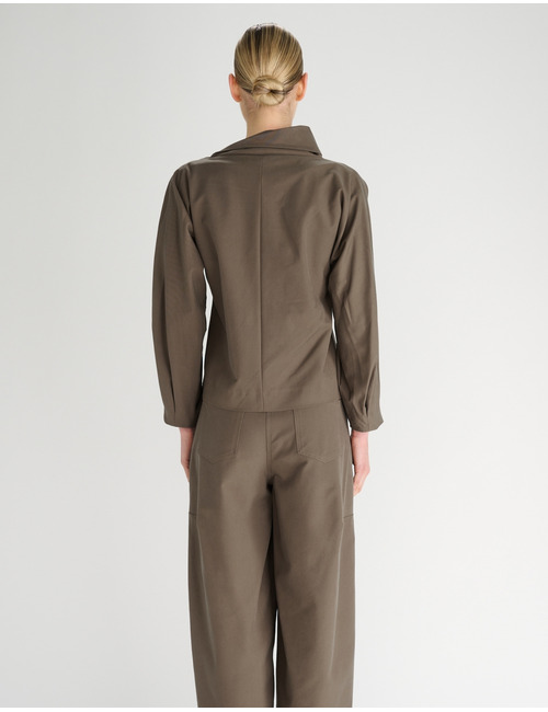 Oscar The Collection lange mouw bloes taupe
