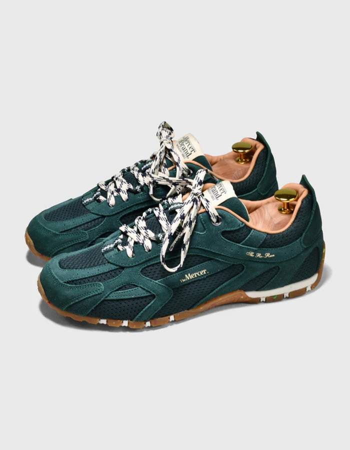 The Re Run Drive sneakers in groen met retro uitstraling