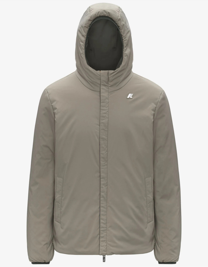 Jack St Warm Double omkeerbare tussenjas in groen en zwart