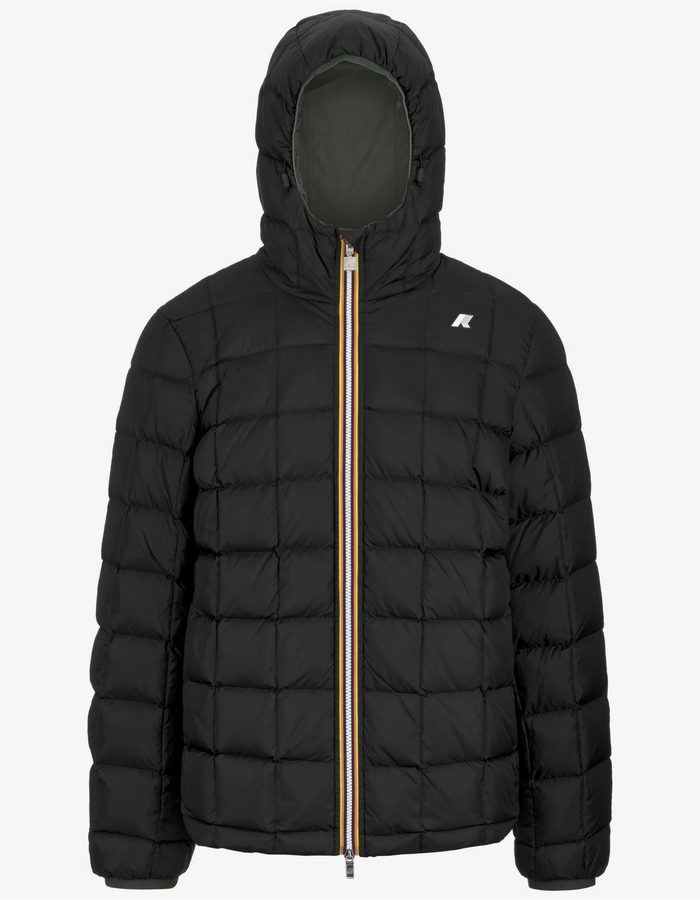 Jack St Thermo Double omkeerbare winterjas in groen en zwart