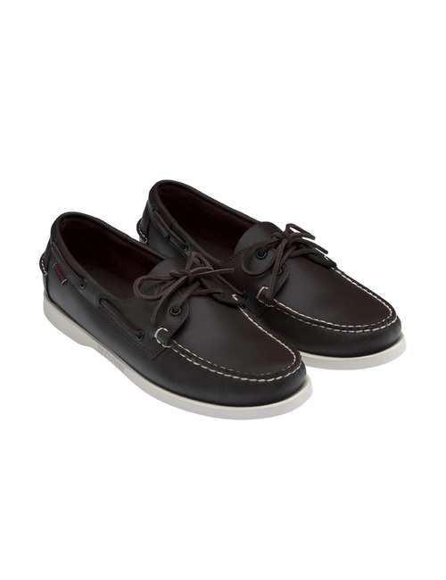 Portland leren bootschoenen in donkerbruin