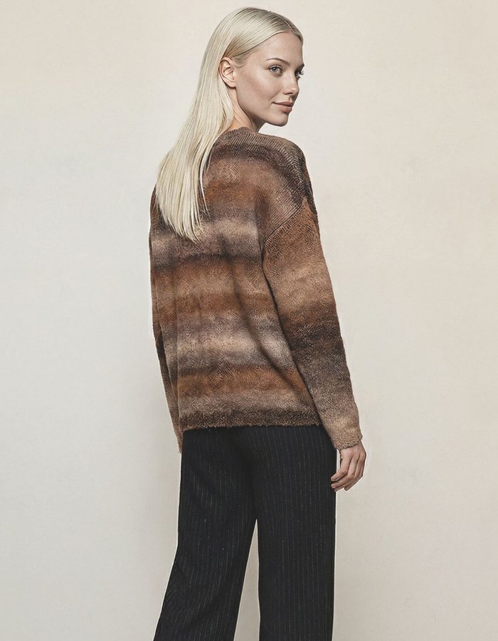 Jeff lange mouw sweater bruin