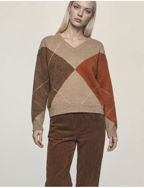Jeff lange mouw sweater beige