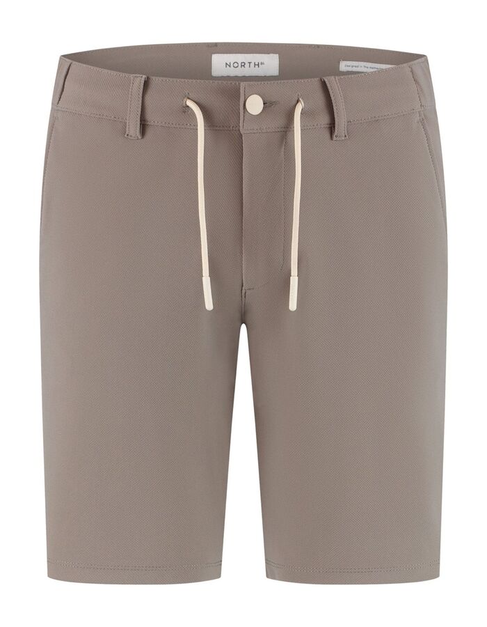 Sensitive Travel Bonded Shorts stijlvolle travelshort in taupe