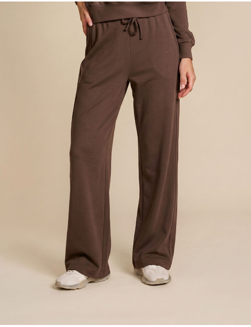 Badies - broek met wijde pijpen bruin
