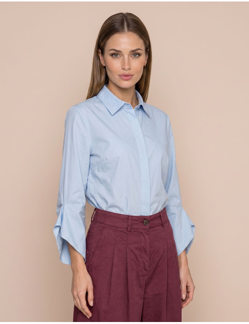 Due Amanti lange mouw bloes blauw