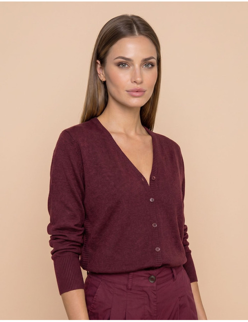 Due Amanti pull bordeaux