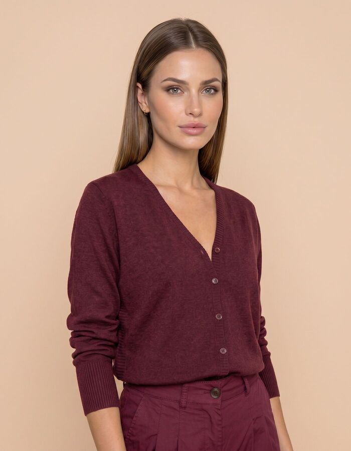 Due Amanti pull bordeaux